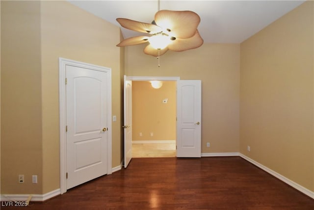 7250 Birkland Ct, Las Vegas, NV 89117 - spare room featuring wood finished floors and ceiling fan