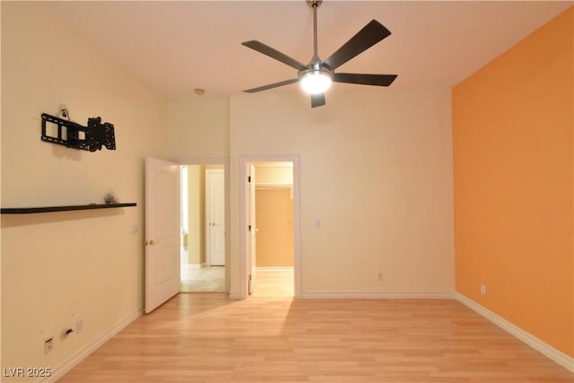 7250 Birkland Ct, Las Vegas, NV 89117 - unfurnished room with light wood-style flooring and a ceiling fan
