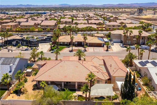 7250 Birkland Ct, Las Vegas, NV 89117 - aerial view of residential area with a mountain backdrop