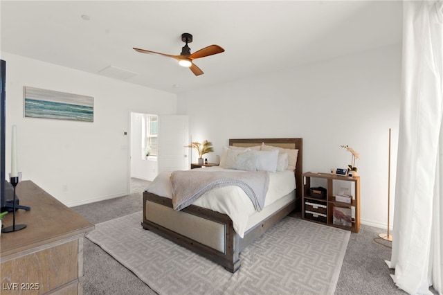 9743 Mojave Mountain St, Las Vegas, NV 89166 - carpeted bedroom with a ceiling fan and baseboards