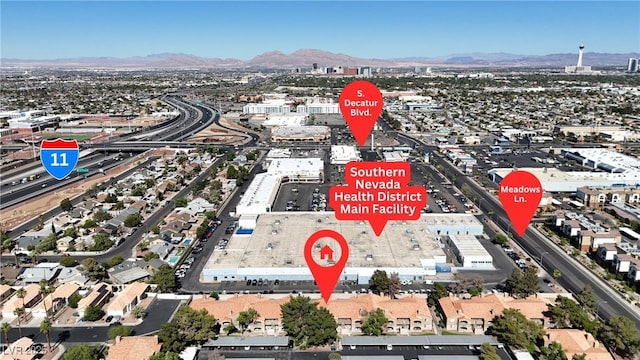 220 Mission Catalina Ln Unit 208, Las Vegas, NV 89107 - drone / aerial view of a mountain backdrop