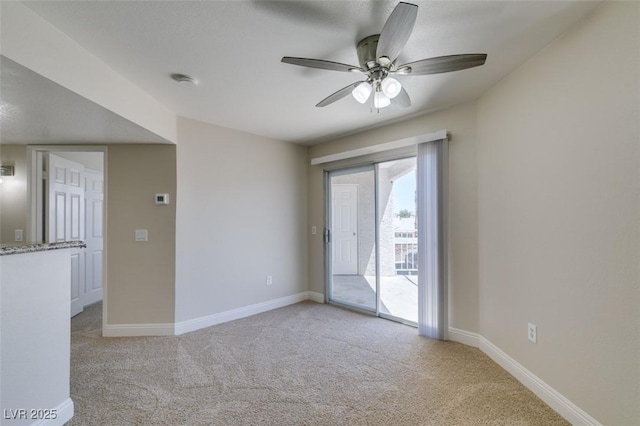 6800 E Lake Mead Blvd Unit 2072, Las Vegas, NV 89156 - spare room with ceiling fan and light carpet
