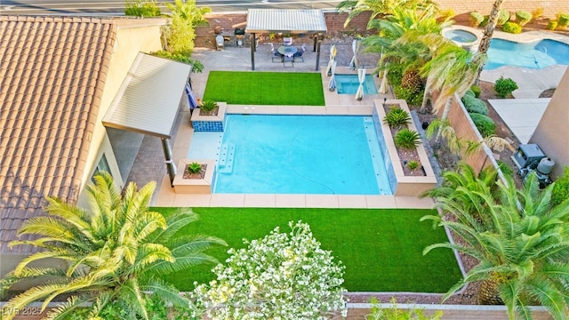 9685 Stonily Ln, Las Vegas, NV 89178 - view of pool with a patio area
