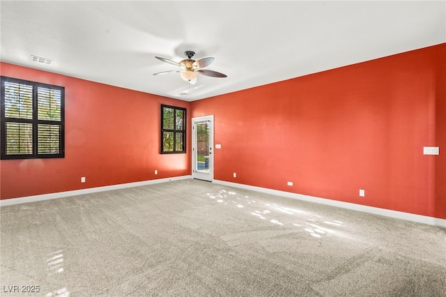 9685 Stonily Ln, Las Vegas, NV 89178 - carpeted spare room with ceiling fan and plenty of natural light