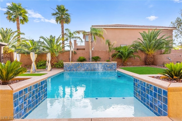 9685 Stonily Ln, Las Vegas, NV 89178 - outdoor pool featuring a fenced backyard