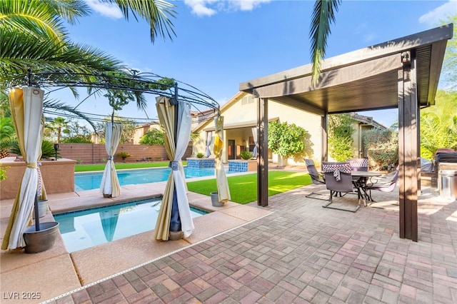 9685 Stonily Ln, Las Vegas, NV 89178 - view of pool featuring a patio and outdoor dining area