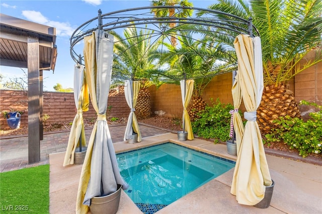 9685 Stonily Ln, Las Vegas, NV 89178 - view of pool with a fenced backyard and a patio
