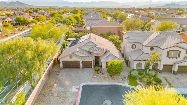 9685 Stonily Ln, Las Vegas, NV 89178 - aerial view of residential area with mountains