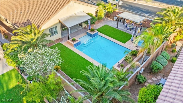 9685 Stonily Ln, Las Vegas, NV 89178 - view from above of property
