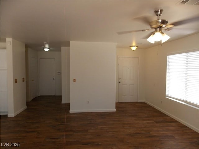 1018 Sun Poppy Ave, Las Vegas, NV 89123 - unfurnished room featuring dark wood-style floors and a ceiling fan