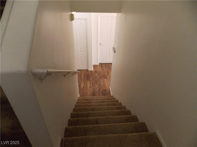 1018 Sun Poppy Ave, Las Vegas, NV 89123 - stairs with wood finished floors