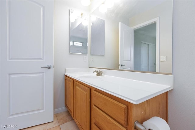 9814 Gifthouse St, Las Vegas, NV 89178 - bathroom with vanity and tile patterned flooring