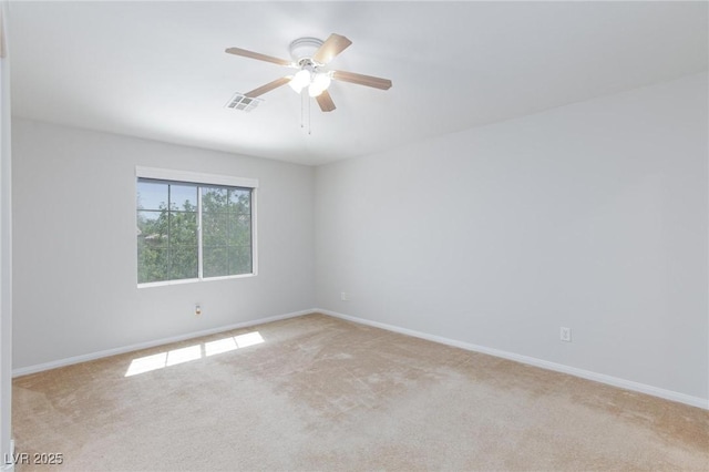 9814 Gifthouse St, Las Vegas, NV 89178 - spare room with light carpet and a ceiling fan