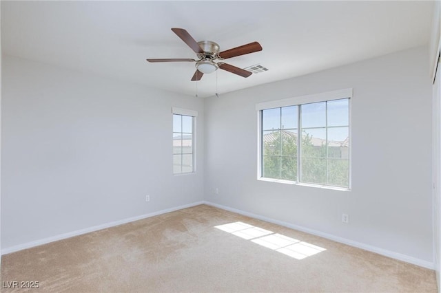 9814 Gifthouse St, Las Vegas, NV 89178 - unfurnished room with plenty of natural light, carpet flooring, and a ceiling fan