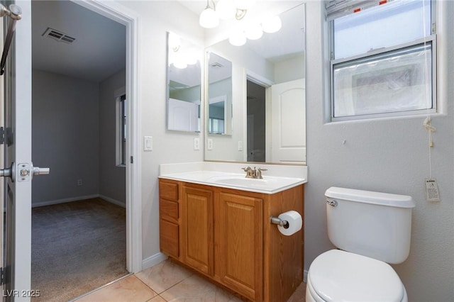 9814 Gifthouse St, Las Vegas, NV 89178 - half bathroom featuring vanity and tile patterned floors
