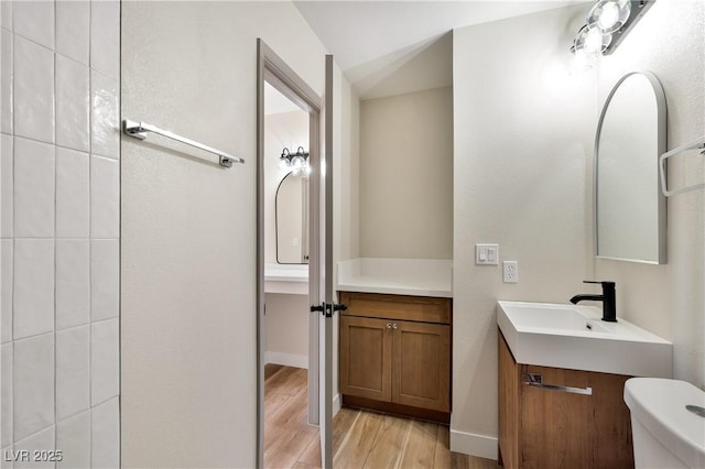 5004 Celebrity Cir, Las Vegas, NV 89119 - bathroom with vanity and wood finished floors
