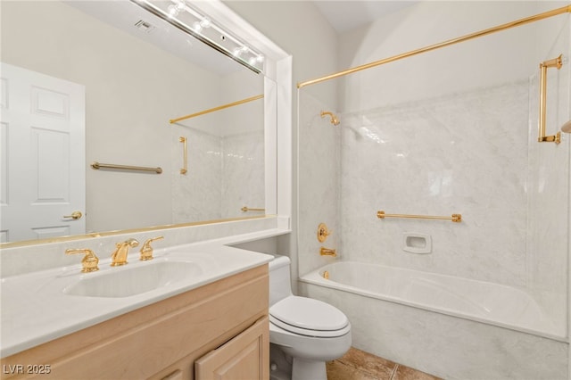 10548 Findlay Ave, Las Vegas, NV 89134 - full bathroom with vanity, tub / shower combination, and tile patterned flooring