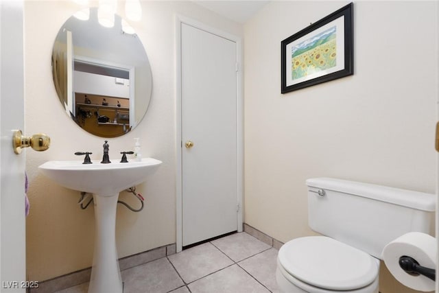 1839 Thunder Mountain Dr, Henderson, NV 89012 - bathroom with toilet and tile patterned floors