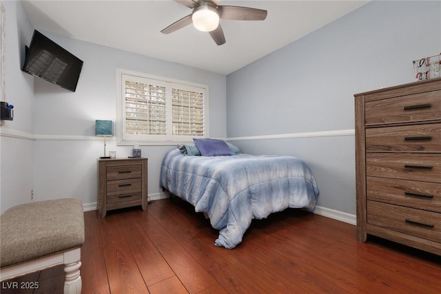 1839 Thunder Mountain Dr, Henderson, NV 89012 - bedroom featuring wood finished floors and a ceiling fan