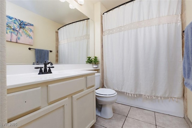 1839 Thunder Mountain Dr, Henderson, NV 89012 - bathroom with tile patterned flooring, vanity, and shower / bath combination with curtain
