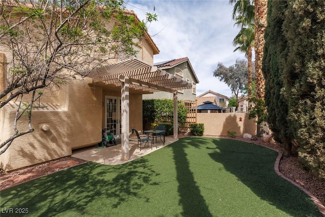1839 Thunder Mountain Dr, Henderson, NV 89012 - view of yard with a pergola and a patio