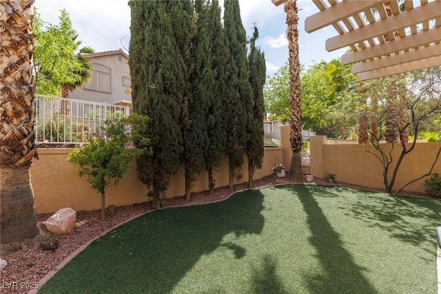 1839 Thunder Mountain Dr, Henderson, NV 89012 - fenced backyard featuring a pergola