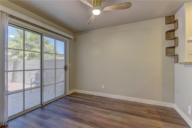 278 Star Cluster Cir, Las Vegas, NV 89145 - unfurnished room featuring wood finished floors and a ceiling fan