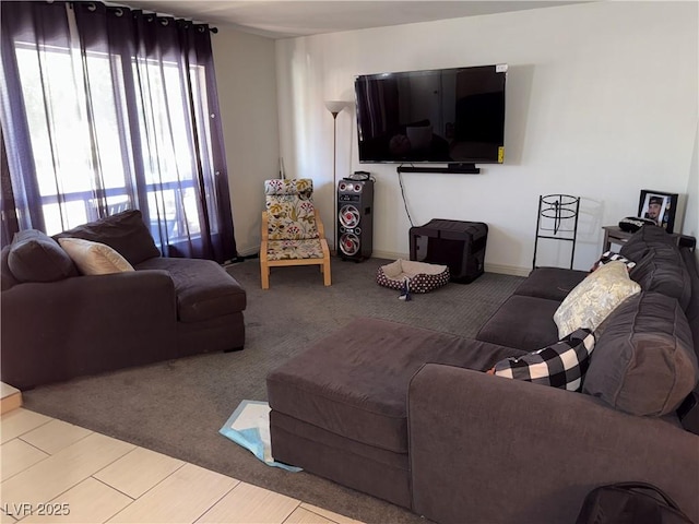 3447 One Nation Ave, Las Vegas, NV 89121 - living area with carpet and healthy amount of natural light