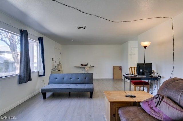 225 Pecos Way, Las Vegas, NV 89121 - living area with light wood-style floors and an office area