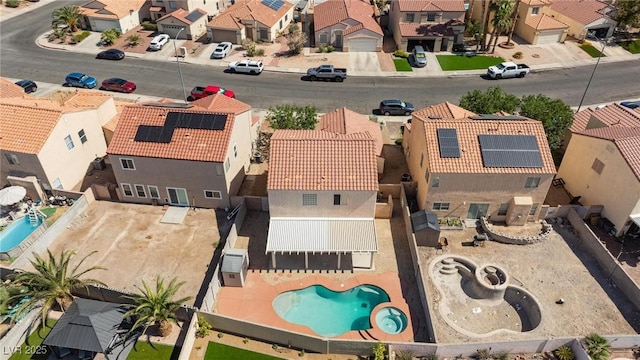 700 Red Bark Ln, Henderson, NV 89011 - aerial view of residential area featuring a pool area