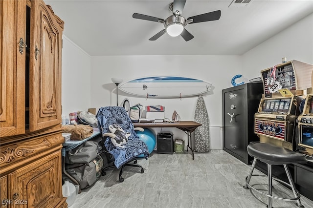 3495 Eagle Bend St, Las Vegas, NV 89122 - office with a ceiling fan
