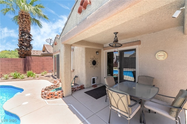 3495 Eagle Bend St, Las Vegas, NV 89122 - view of patio / terrace with outdoor dining area