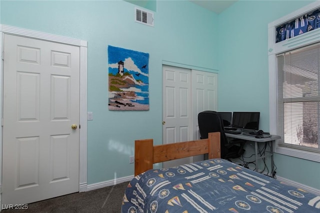 8213 Cabin Springs Ave, Las Vegas, NV 89131 - bedroom with carpet flooring and a towering ceiling