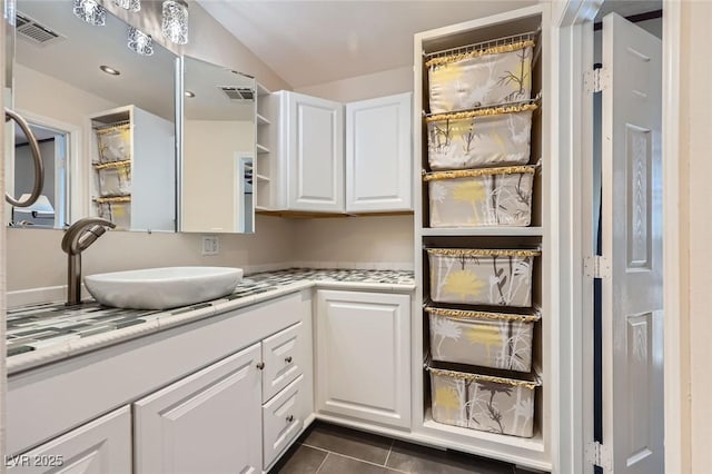 3557 Wayne Cir, Las Vegas, NV 89121 - bathroom featuring vanity and tile patterned flooring
