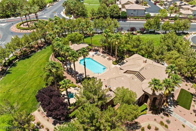 4212 Helens Pouroff Ave, North Las Vegas, NV 89085 - aerial view of a pool