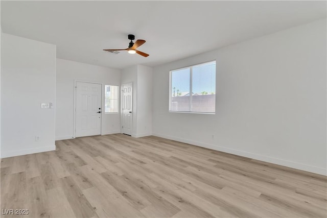 8944 W Rochelle Ave, Las Vegas, NV 89147 - unfurnished room with ceiling fan and light wood-style flooring