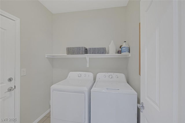 5512 Goldbrush St, Las Vegas, NV 89130 - washroom featuring separate washer and dryer and tile patterned flooring