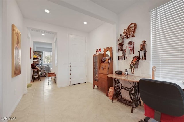 2261 Cold Canyon Ave, North Las Vegas, NV 89086 - office space with recessed lighting and light tile patterned floors
