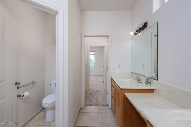 693 Hagens Aly, Mesquite, NV 89027 - bathroom with double vanity and tile patterned flooring