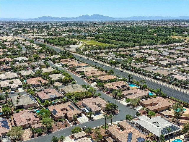 7286 Mount Kearsarge St, Las Vegas, NV 89131 - aerial perspective of suburban area featuring a mountainous background