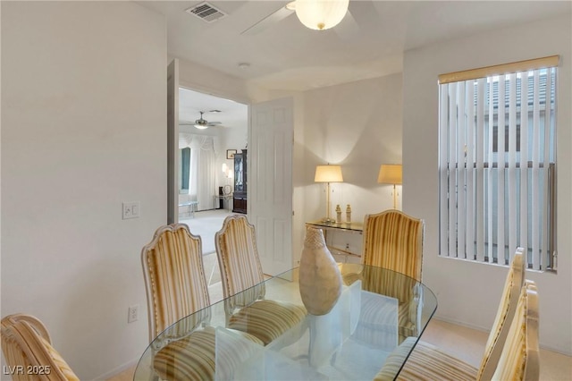 585 Mountain Links Dr, Henderson, NV 89012 - dining room featuring ceiling fan and baseboards