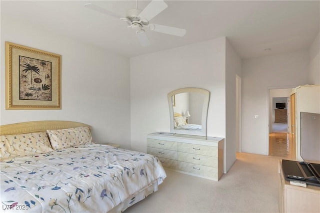 585 Mountain Links Dr, Henderson, NV 89012 - bedroom with light colored carpet and ceiling fan