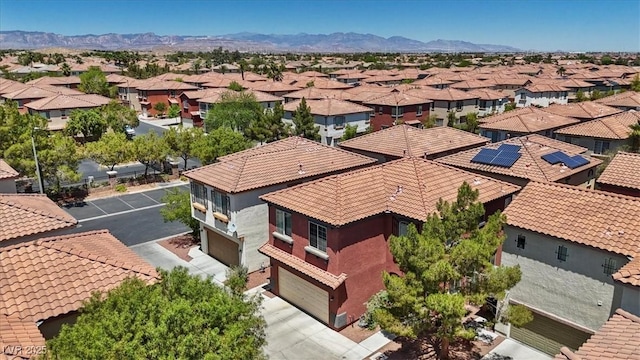 10918 Avenzano St, Las Vegas, NV 89141 - aerial view of residential area with a mountain backdrop