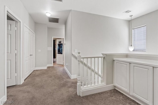 10918 Avenzano St, Las Vegas, NV 89141 - hall with carpet flooring and an upstairs landing