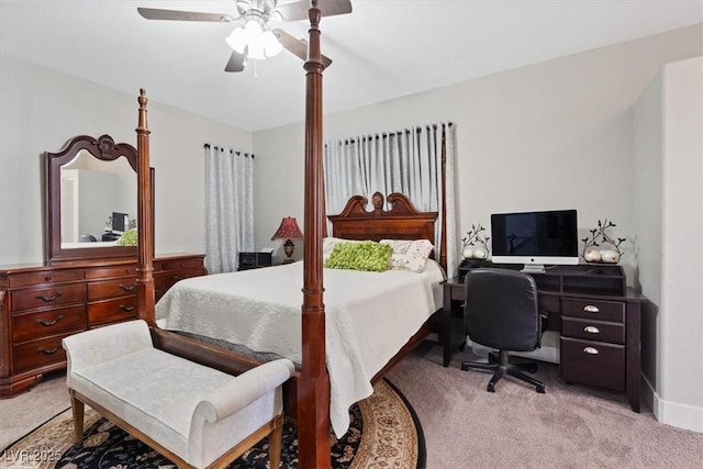 10918 Avenzano St, Las Vegas, NV 89141 - bedroom featuring light carpet and ceiling fan