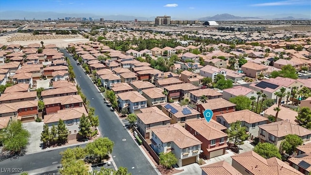 10918 Avenzano St, Las Vegas, NV 89141 - aerial view of residential area featuring a mountainous background