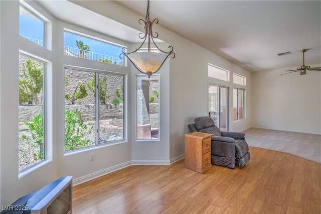 2413 Rockford St, Las Vegas, NV 89134 - unfurnished room featuring wood finished floors and ceiling fan