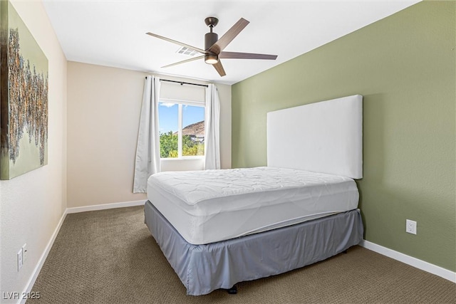 7017 Pearl Hilltop Ct, Las Vegas, NV 89148 - bedroom featuring carpet and a ceiling fan