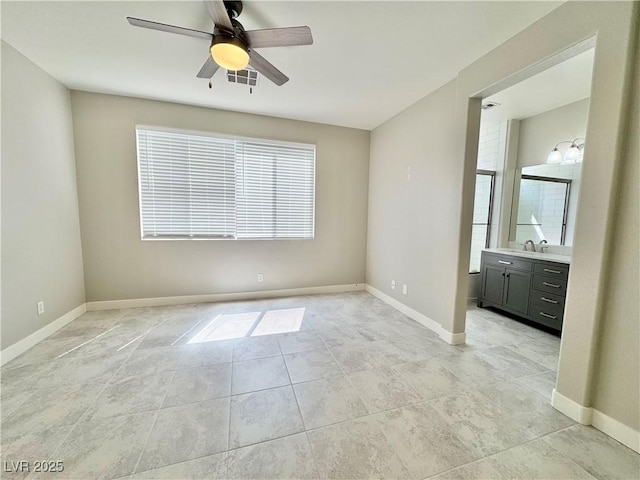 3532 Mountain Park St, Las Vegas, NV 89129 - unfurnished room with a ceiling fan and light tile patterned floors