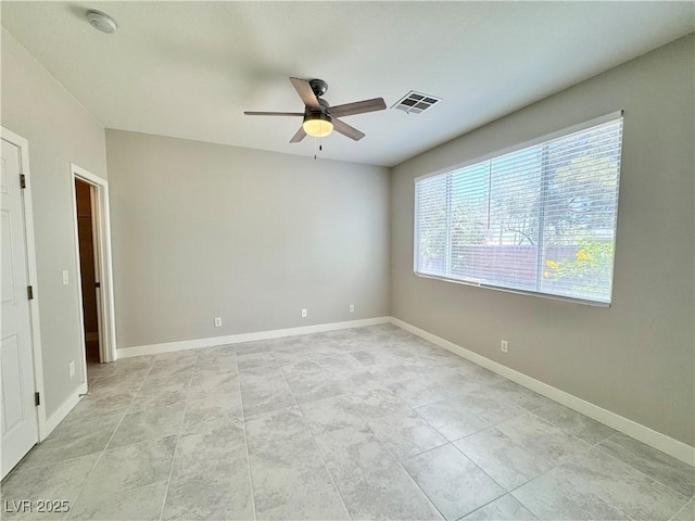 3532 Mountain Park St, Las Vegas, NV 89129 - unfurnished room with a smoke detector, ceiling fan, and light tile patterned flooring